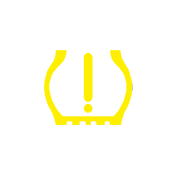 Handbook artwork for Tire pressure fault warning light
