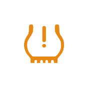 Handbook artwork for Tyre pressure fault warning light