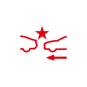 Handbook artwork for PCW warning light (red)