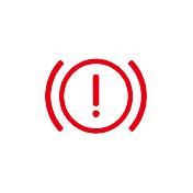 Handbook artwork for Parking system fault warning light