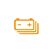 Handbook artwork for High-voltage battery low SOC warning light