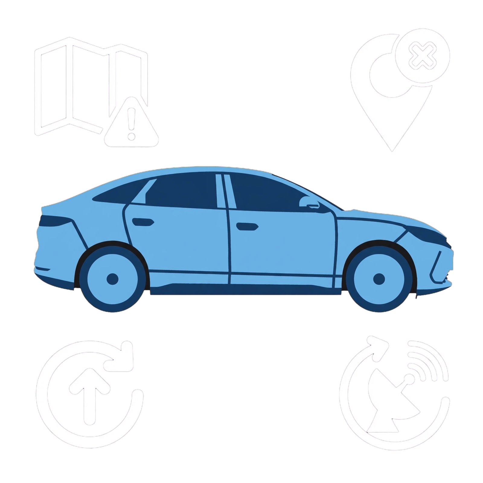 Illustration for BYD sat-nav location checks after a software update.