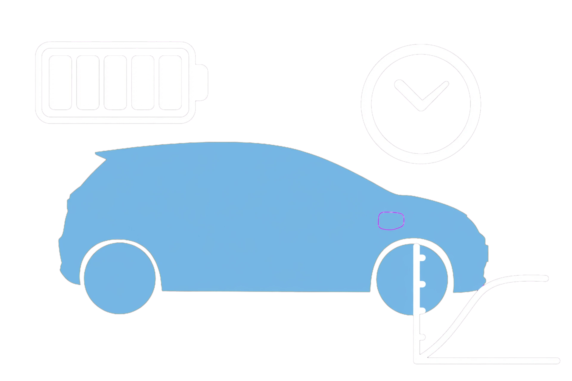 Illustration for BYD DOLPHIN charging speed changes near a full battery.