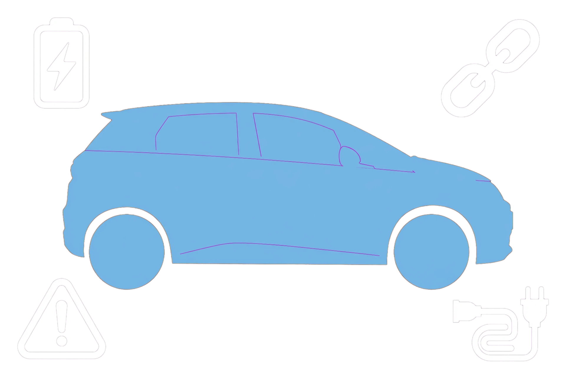MyBYD illustration for troubleshooting a BYD DOLPHIN stuck while connecting to a charger