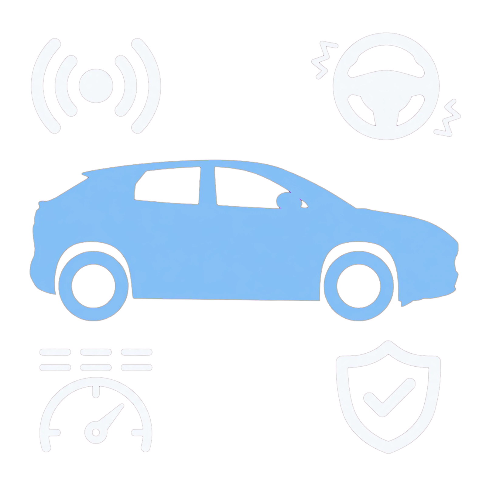 BYD SEALION 7 motorway vibration illustration with shaking steering wheel