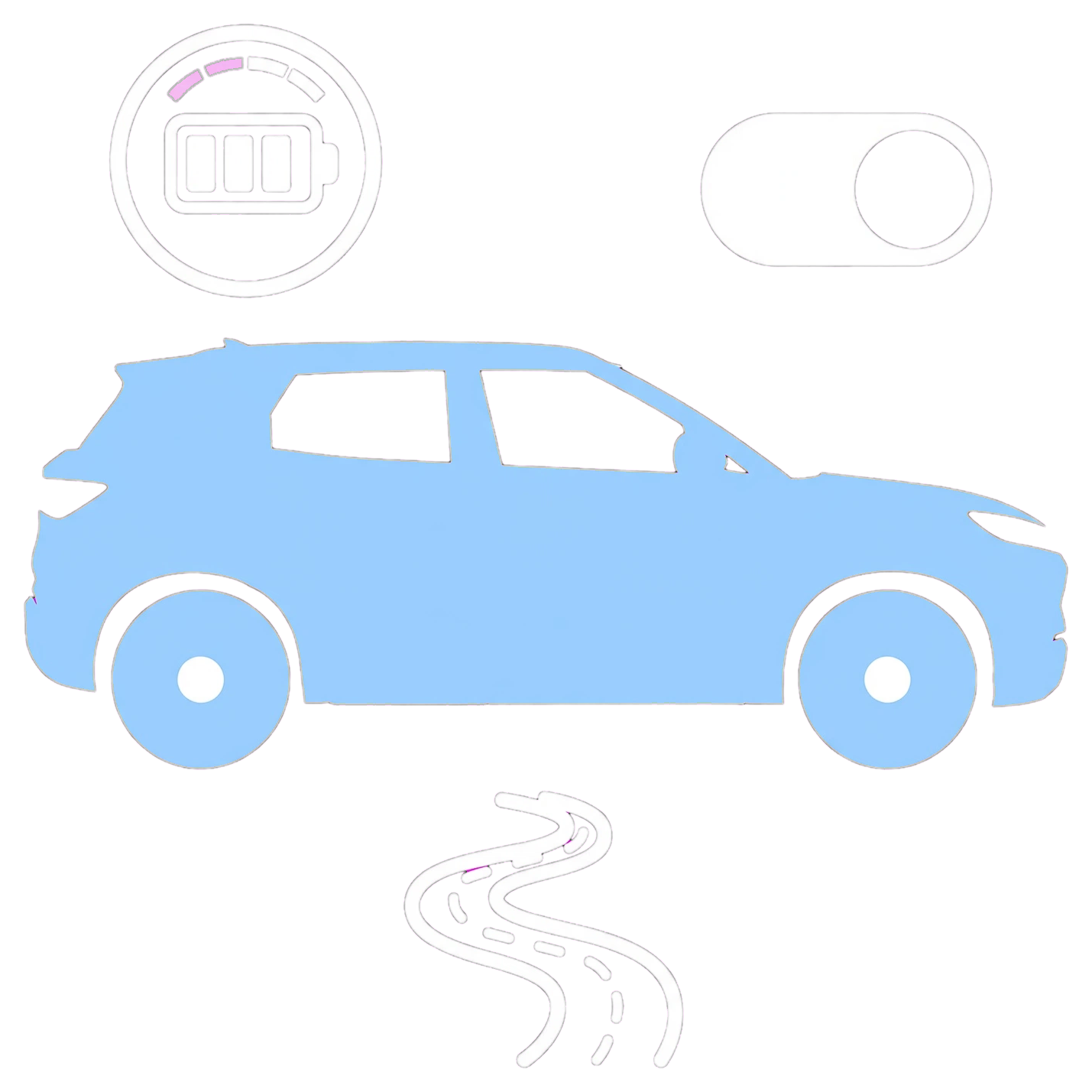 ATTO 2 with range display and route icons