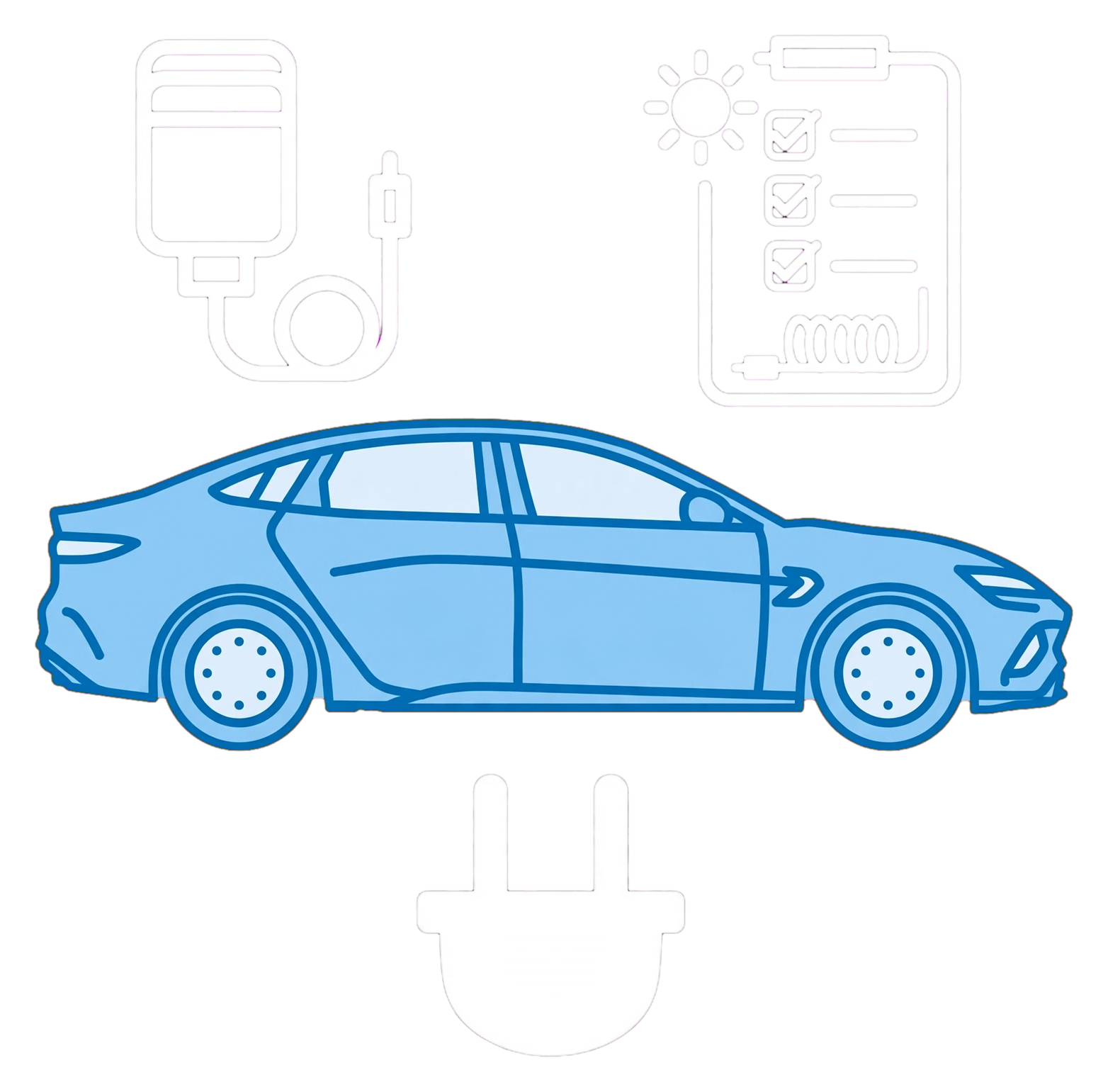 BYD UK home-charger selection illustration.