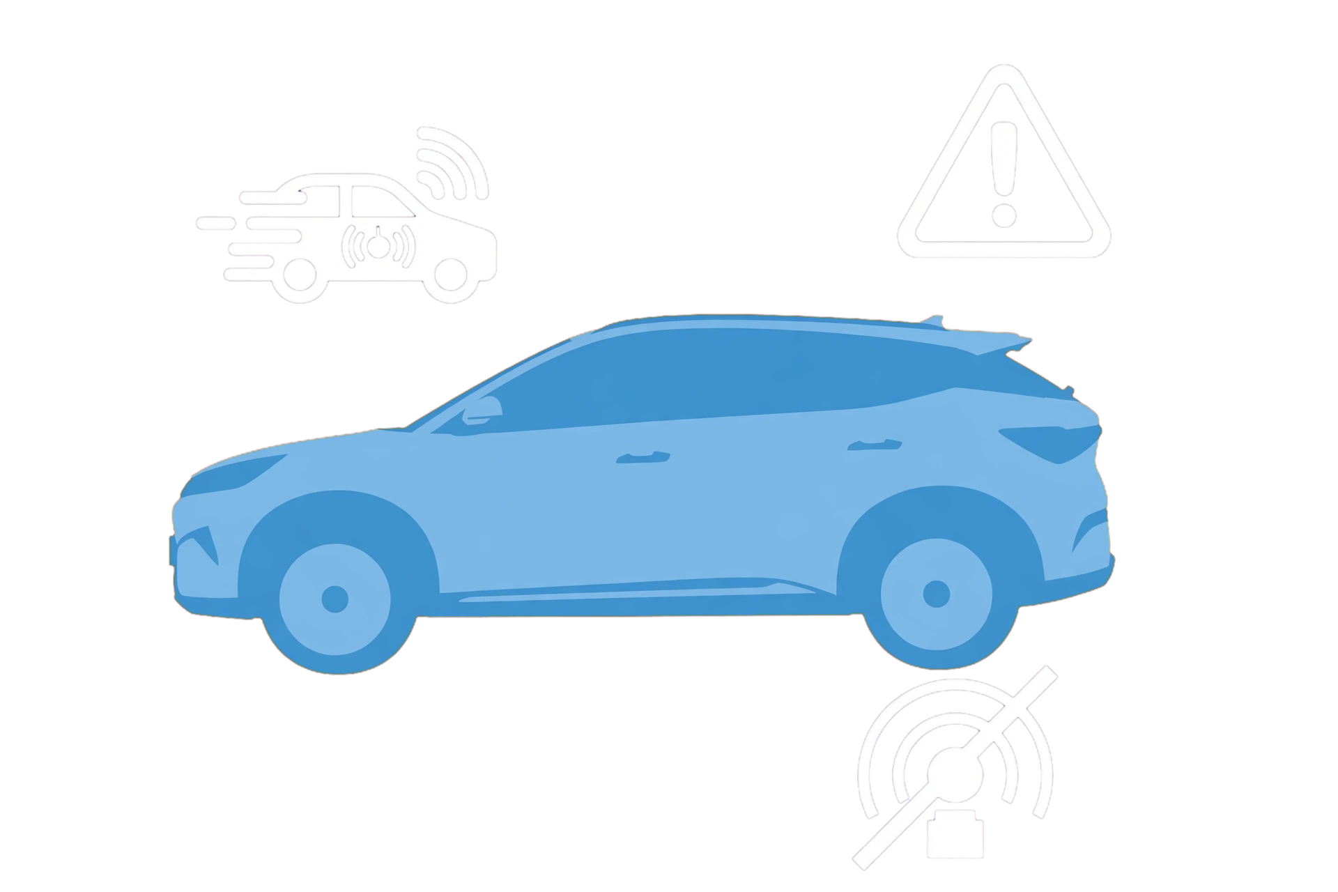 MyBYD illustration for BYD ATTO 3 EVO automatic emergency braking warnings and system limits