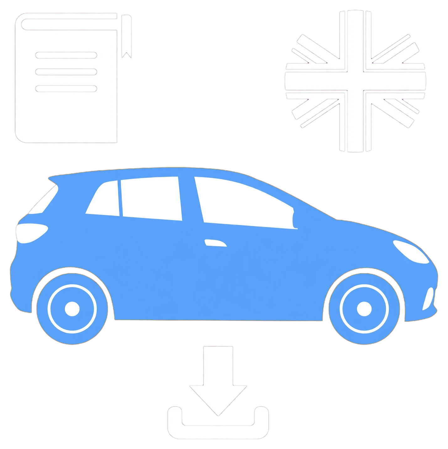 DOLPHIN SURF with UK handbook and download icons