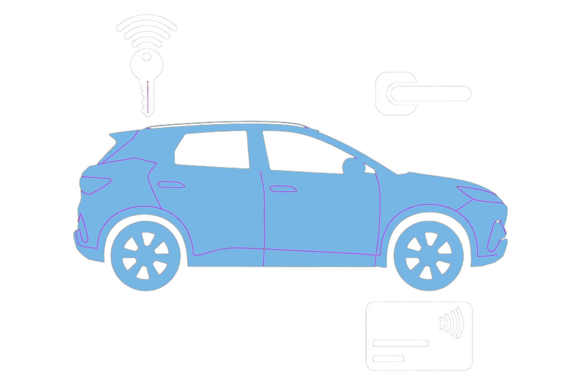 MyBYD illustration for BYD ATTO 2 keyless entry
