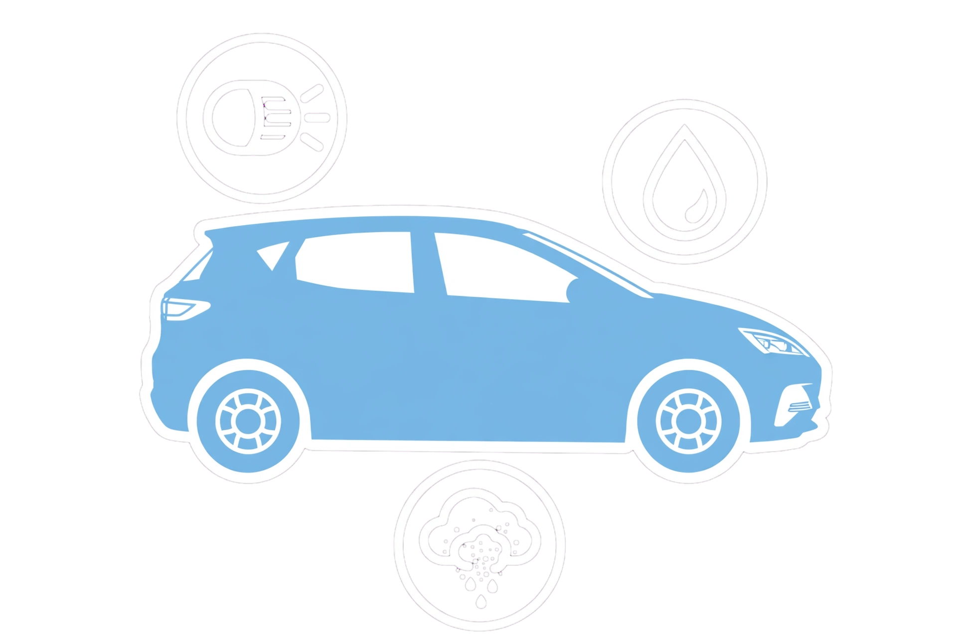 Illustration for BYD DOLPHIN headlight condensation and water-ingress checks.